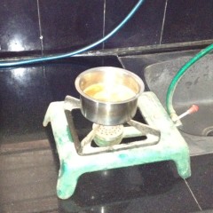 Biogas cooking